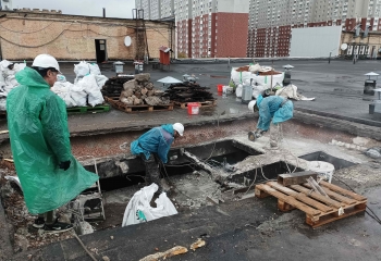 Ремонт будівлі після шахеду